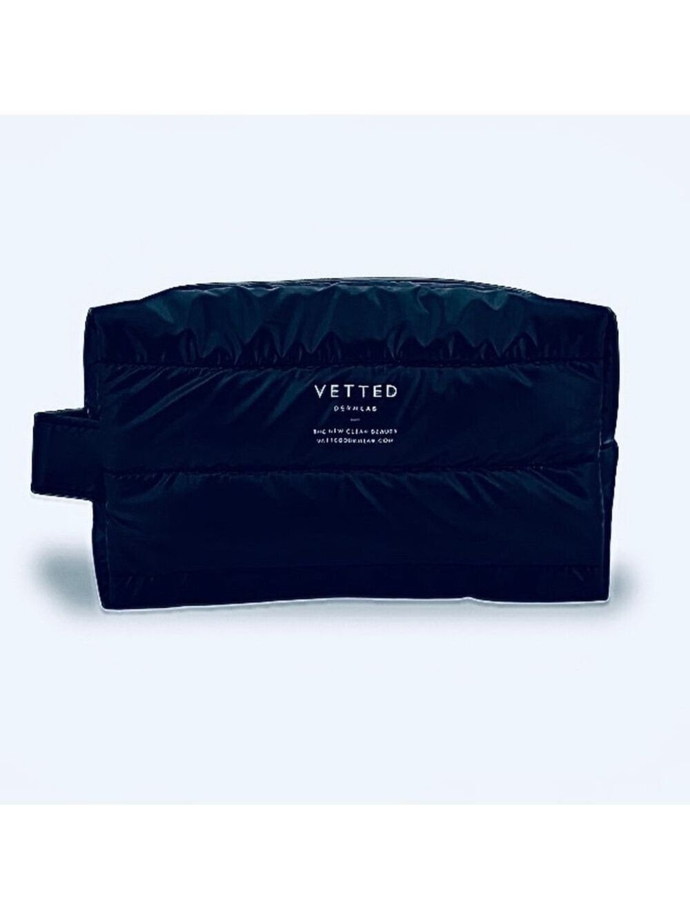 VETTED DERMLAB Black Cosmetic Bag